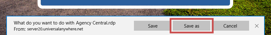 Download using IE